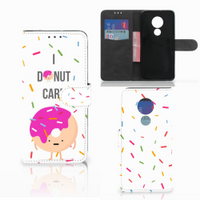 Motorola Moto G7 Power Book Cover Donut Roze - thumbnail