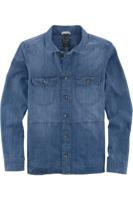 OLYMP Casual Modern Fit Overshirt indigo, Effen