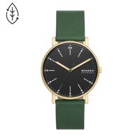 Horlogeband Skagen SKW6861 Leder Groen 20mm
