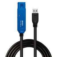 Lindy 43362 USB-kabel 30 m USB 3.2 Gen 1 (3.1 Gen 1) USB A Zwart, Blauw - thumbnail