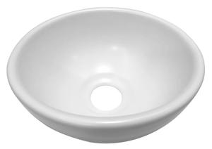 Wiesbaden Consilio waskom rond 20x9 cm keramiek glans wit