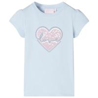 Kindershirt 104 lichtblauw, kinderkleding, meisjeskleding, leuke kinderkleding, jongenskleding, hippe kinderkleding, stoere kinderkleding