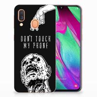 Silicone-hoesje Samsung Galaxy A40 Zombie - thumbnail