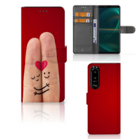 Sony Xperia 5III Wallet Case met Pasjes Liefde - Origineel Romantisch Cadeau - thumbnail