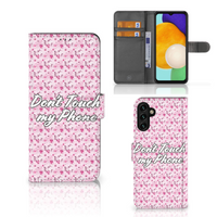 Samsung Galaxy A04s | Samsung Galaxy A13 5G Portemonnee Hoesje Flowers Pink DTMP