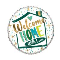 Folieballon  'Welcome home' with love (46cm)