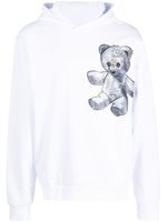 Philipp Plein hoodie à motif Teddy Bear - Blanc