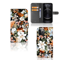 Hoesje voor Apple iPhone 12 Pro Max Dark Flowers