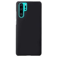 Huawei P30 Pro Geruberiseerd Kunststof Hoesje - Zwart - thumbnail