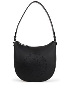 Karl Lagerfeld sac porté épaule K/Circle Moon à logo perforé - Noir