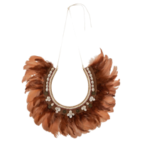 J-Line Wanddecoratie Ketting Veren