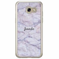 Samsung Galaxy A3 2017 hoesje naam - Marmer paars
