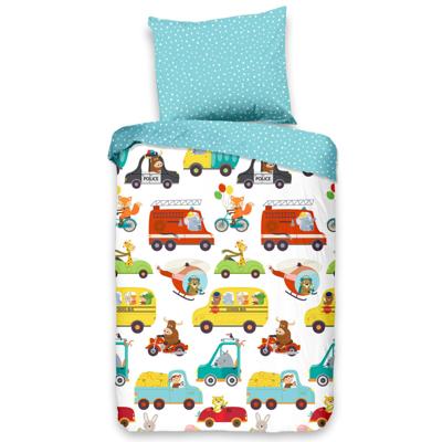Good Morning Kinderdekbedovertrek TRAFFIC 120x150 cm meerkleurig Good Morning Kinderdekbedovertrek TRAFFIC 120x150 cm meerkleurig
