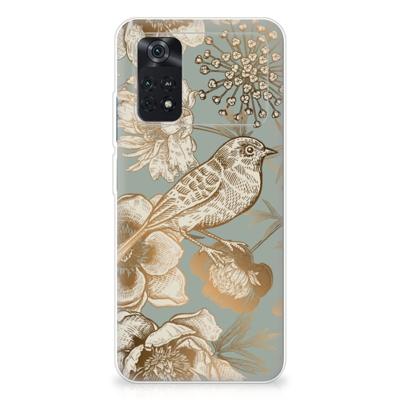 TPU Case voor Xiaomi Poco M4 Pro 4G Vintage Bird Flowers TPU Case voor Xiaomi Poco M4 Pro 4G Vintage Bird Flowers