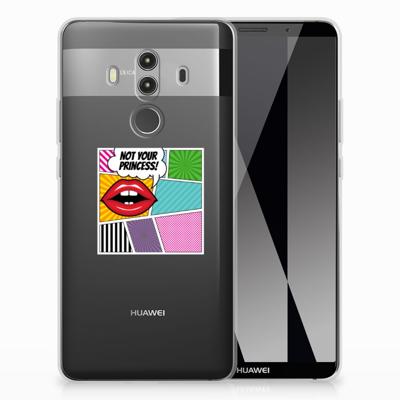 Huawei Mate 10 Pro Silicone Back Cover Popart Princess Huawei Mate 10 Pro Silicone Back Cover Popart Princess