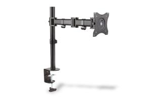 Digitus DA-90361 Monitor-tafelbeugel 1-voudig 38,1 cm (15) - 68,6 cm (27) Zwart Draaibaar, In hoogte verstelbaar, Kantelbaar, Zwenkbaar, Roteerbaar