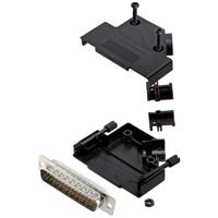 encitech D45PK-P-25-HDP44-W-K 6355-8055-03 D-sub male connectorset 45 ° Aantal polen: 44 Soldeerkelk 1 stuk(s)