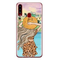 Samsung Galaxy A20s siliconen hoesje - Sunset girl