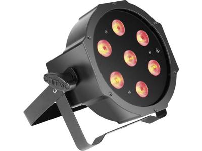 Cameo CLPFLAT1TRI3WIR PAR LED-schijnwerper Aantal LEDs: 7 x Zwart Cameo CLPFLAT1TRI3WIR PAR LED-schijnwerper Aantal LEDs: 7 x Zwart