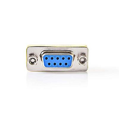 NEDIS Seriële adapter - Adapter - D-SUB 9-pins vrouwelijk - D-SUB 9-pins vrouwelijk - Vernikkeld - Metaal - Box