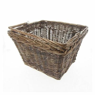 Rieten Fietsmand mand aan stuur rechthoek bruin