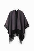 Omkeerbare poncho - BLACK - U