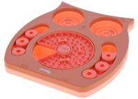 Kerbl Pet Denk- en educatief speelgoed uil zalm/bruin, 30 x 28 cm