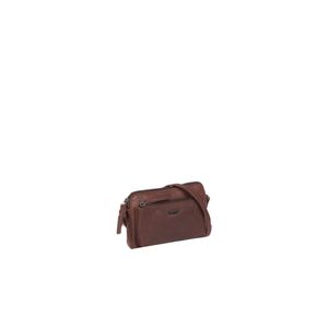 Justified Bags Justified Bags® Nynke Small Front Pocket Leren Schoudertas Bruin