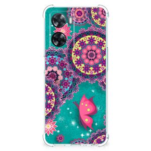 OPPO A57 | A57s | A77 4G Back Cover Cirkels en Vlinders