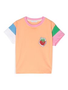 There Was One Kids t-shirt à patch logo - Orange