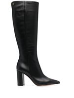 Gianvito Rossi bottes en cuir à bout pointu 90 mm - Noir