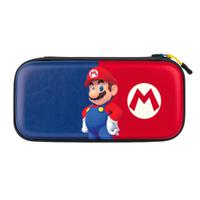 PDP Slim Deluxe: Power Pose Mario Hardshell-doos Nintendo Blauw, Rood