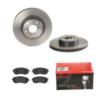 Remmenset, remschijf BREMBO, Remschijftype: Binnen geventileerd, Inbouwplaats: Vooras, u.a. für Subaru - thumbnail