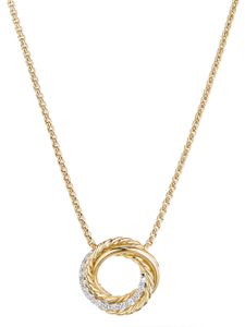 David Yurman collier Crossover en or 18ct serti de diamants