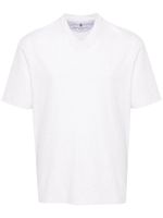 Brunello Cucinelli t-shirt en coton à col v - Blanc