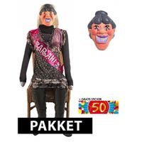 Opblaasbare Sarah pop en masker