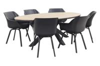 Hartman Sophie Element - Xerix / GI Edison 220 x 115 cm. tafel - ovale tuinset