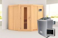 Karibu | Jarin Sauna | Energiesparende Deur | Biokachel 9 kW Externe Bediening - thumbnail