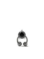 Delfina Delettrez puce d'oreille en or blanc 18ct Two In One Pierced à ornements en diamants - Argent - thumbnail