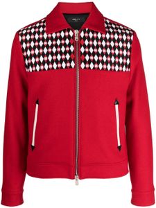 AMIRI veste de travail à motif monogrammé en jacquard - Rouge