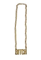 Ketting Bitch goudkleurig   -