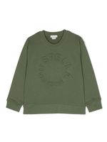 Stella McCartney Kids sweat en coton à logo brodé - Vert - thumbnail