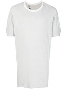 Boris Bidjan Saberi t-shirt en coton à col rond - Gris