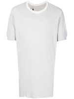 Boris Bidjan Saberi t-shirt en coton à col rond - Gris - thumbnail