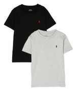 Ralph Lauren Kids lot de trois t-shirts à logo brodé - Multicolore