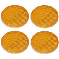 ProPlus Reflector - set 4x - oranje - zelfklevend - 60mm - rond