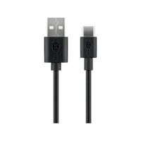 Goobay 59118 USB-C kabel naar USB-A – oplaadkabel met 3 A voor smartphone en tablet – 0,5 meter