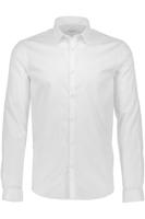 Lindbergh Slim Fit Overhemd wit, Effen