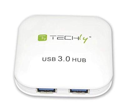 TECHly IUSB3-HUB4-WH 1+4 poort 3.2 Gen 1-hub (USB 3.0) wit