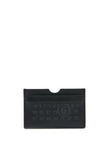 MM6 Maison Margiela porte-cartes à logo Numeric embossé - Noir